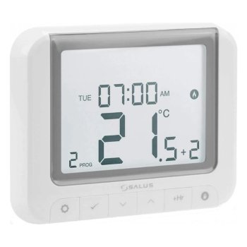 Комнатный термостат программируемый SALUS RT520, проводной, OpenTherm, на батарейках АА, белый